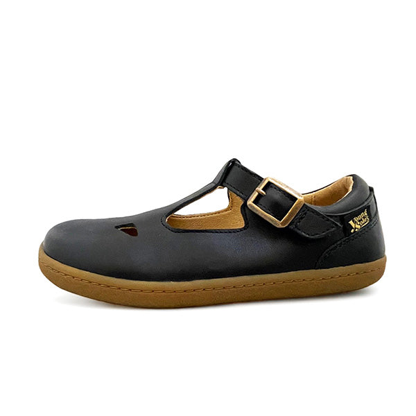 Darcey T-Bar Kids Barefoot Shoe Navy Leather