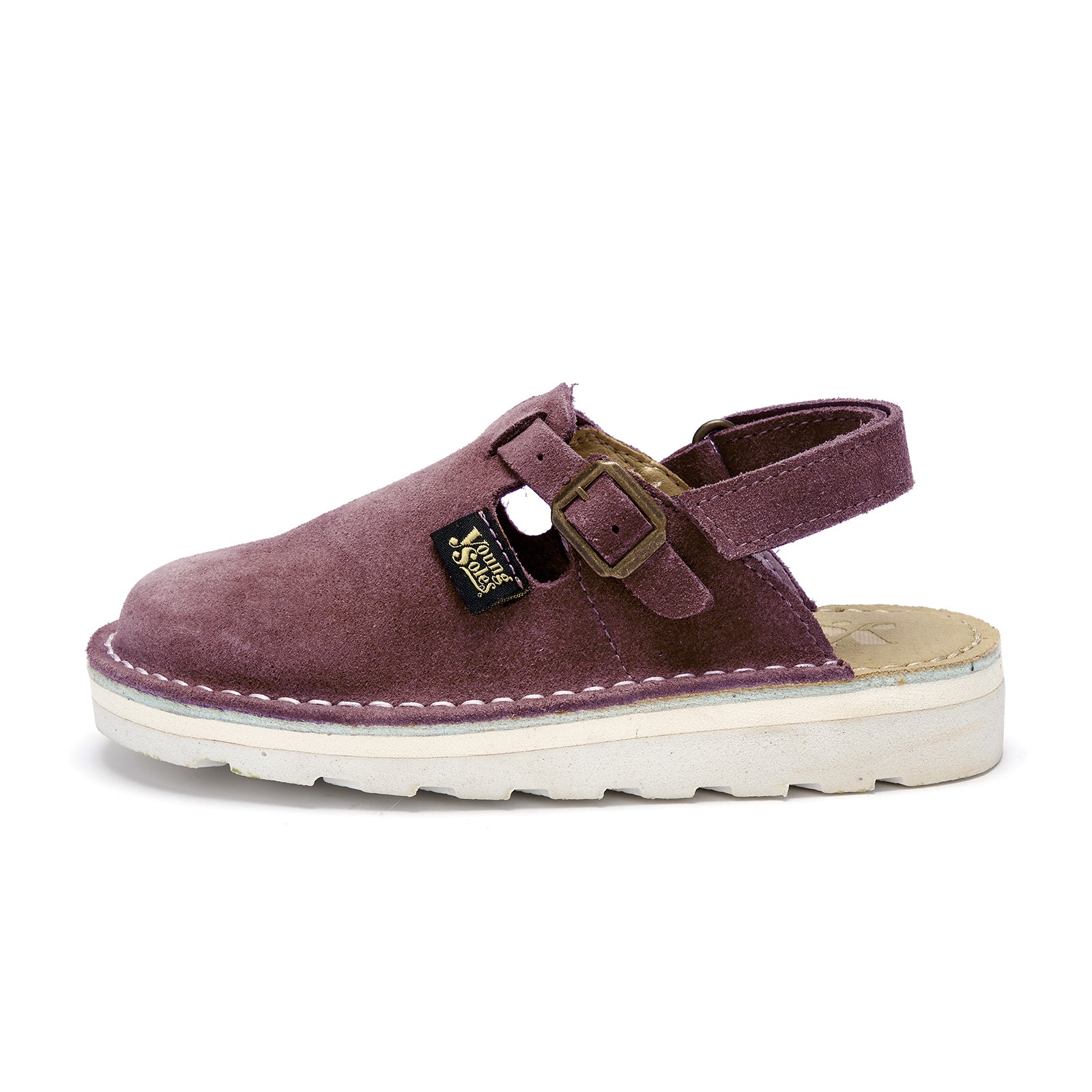 Heidi Kids Clog Dusty Lilac Suede