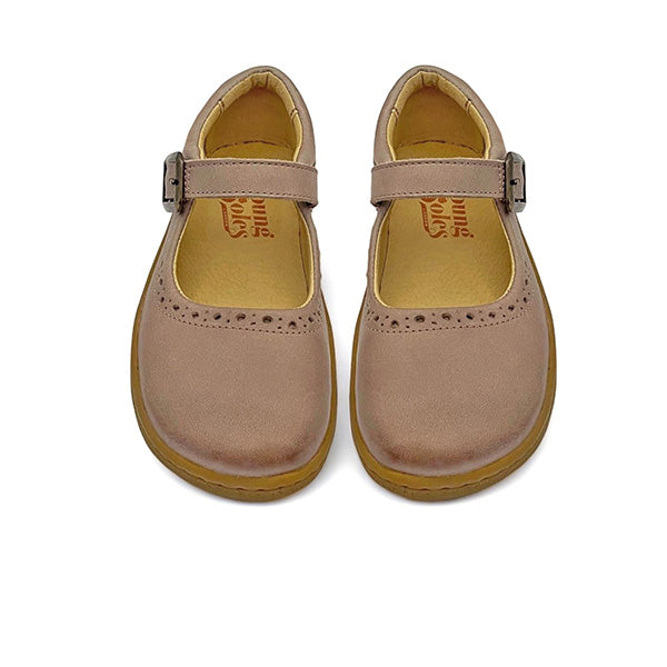 Holly Mary Jane Kids Barefoot Shoe Rose Leather