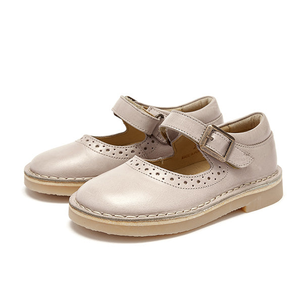 Martha Mary Jane Kids Shoe Mink Leather