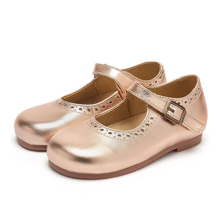 Girls rose gold hot sale party shoes