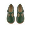 Dottie T-Bar Kids Shoe Pea Green Leather