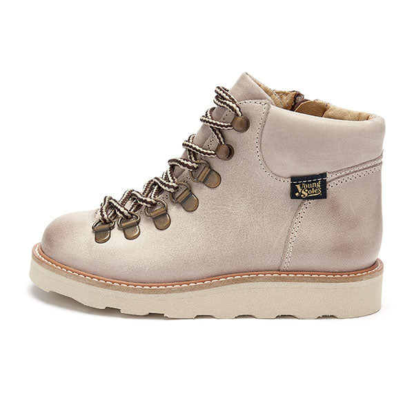 Eddie Ankle-High Hiking Kids Boot Mink Leather