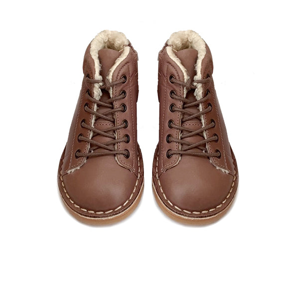 Fletcher Wool Kids Monkey Boot Rose Leather