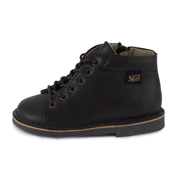 Fletcher Kids Monkey Boot Black Leather