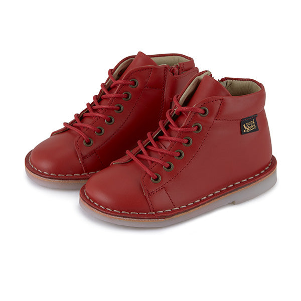 Fletcher Kids Monkey Boot Red Leather