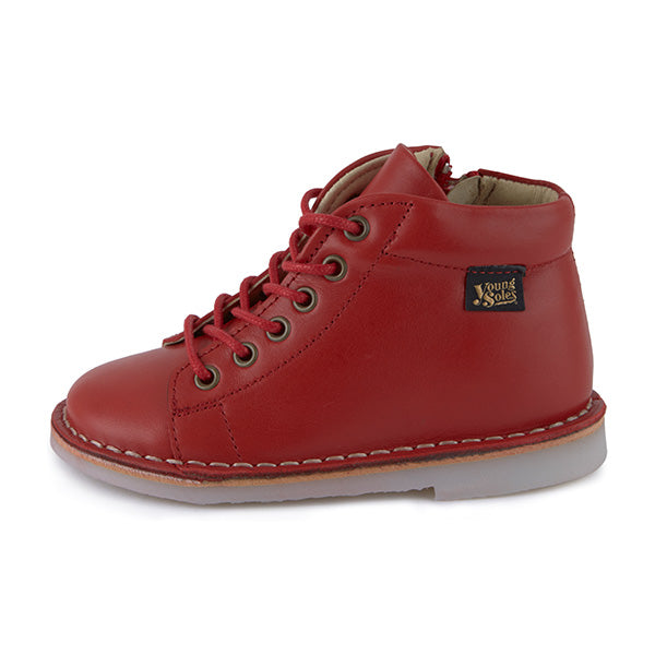 Fletcher Kids Monkey Boot Red Leather