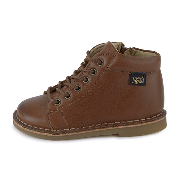 Fletcher Kids Monkey Boot Tan Burnished Leather