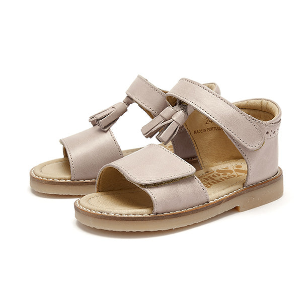 Flo Tassel Kids Sandal Mink Leather