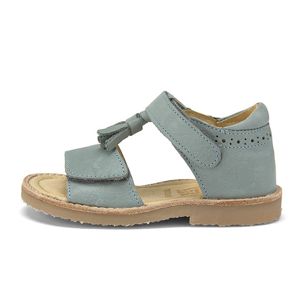 Flo Tassel Kids Sandal Smokey Sage Leather