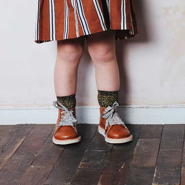 Hattie Kids Monkey Boot Chestnut Brown Leather