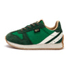 Keegan Sneaker Racing Green Textile and Suede