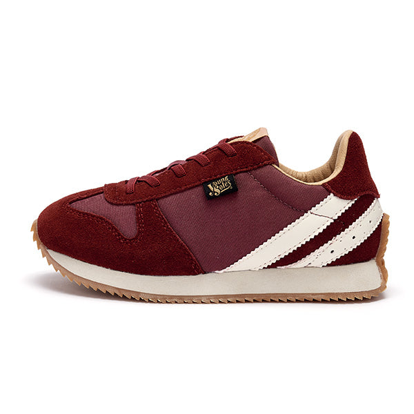 Keegan Kids Sneaker Ruby Textile and Suede