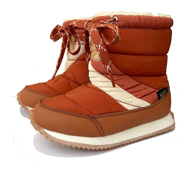 Peak Kids Snow Boot Orange Rust Textile