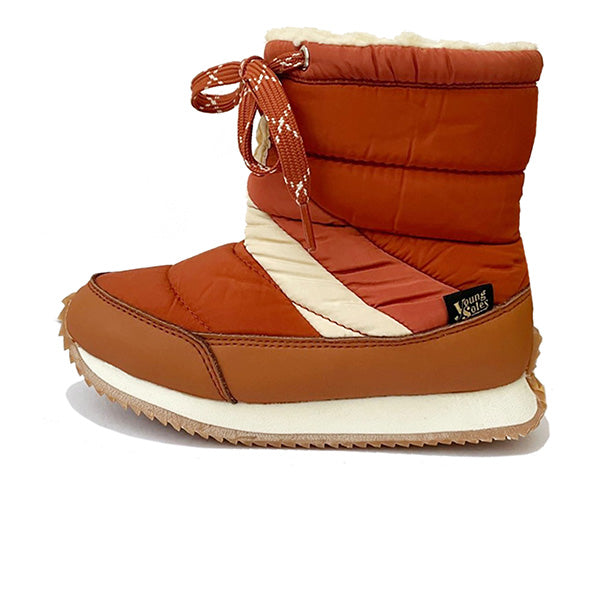 Peak Kids Snow Boot Orange Rust Textile