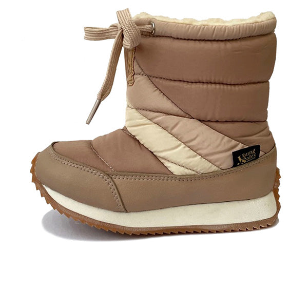 Peak Kids Snow Boot Warm Taupe Textile