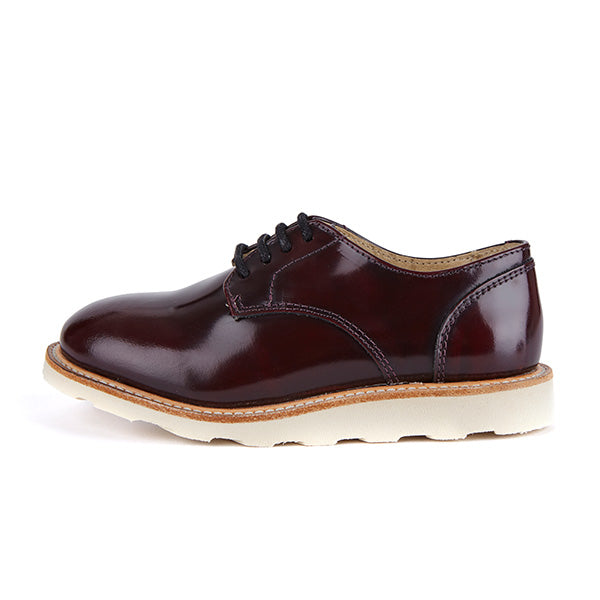 Reggie Kids Derby Shoe Oxblood High Shine Leather