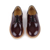 Reggie Kids Derby Shoe Oxblood High Shine Leather