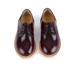 Reggie Kids Derby Shoe Oxblood High Shine Leather