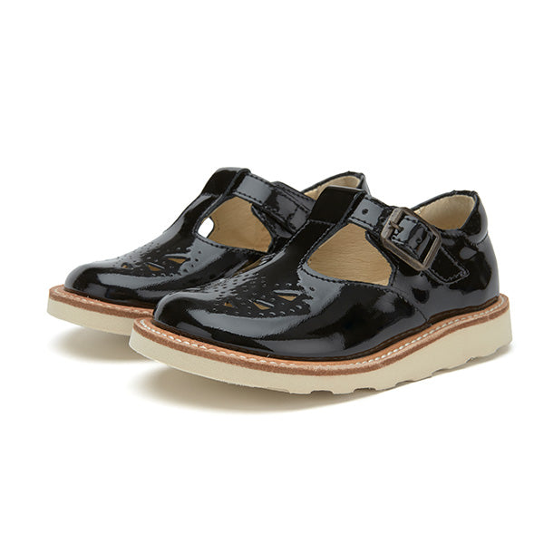 Rosie T-Bar Kids Shoe Black Patent Leather