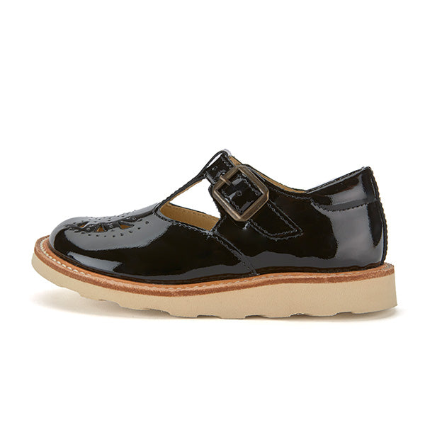 Rosie T-Bar Kids Shoe Black Patent Leather