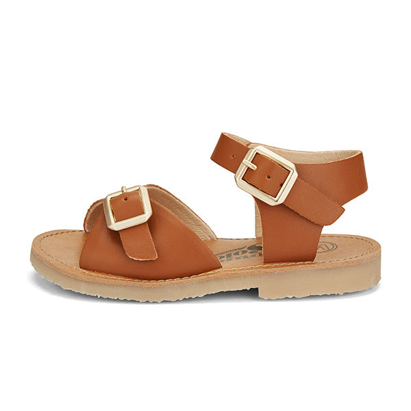 Sonny Vegan Kids Sandal Chestnut Brown Synthetic Leather