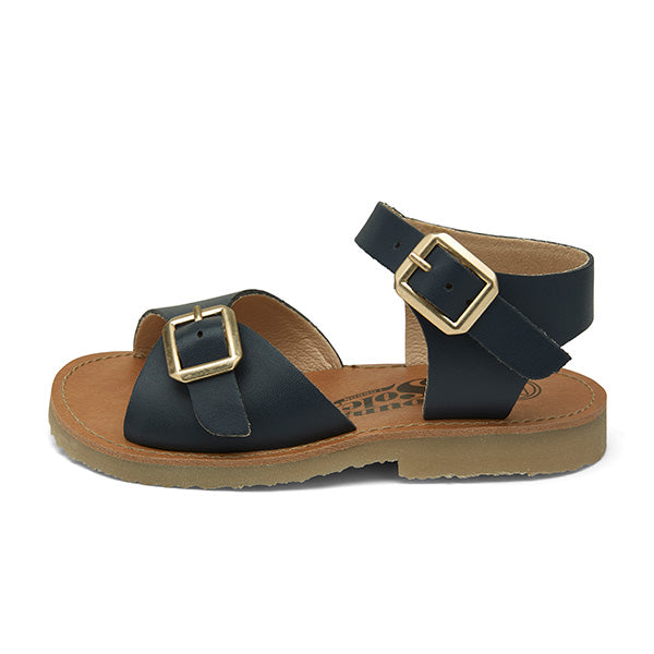 Sonny Vegan Kids Sandal Navy Synthetic Leather