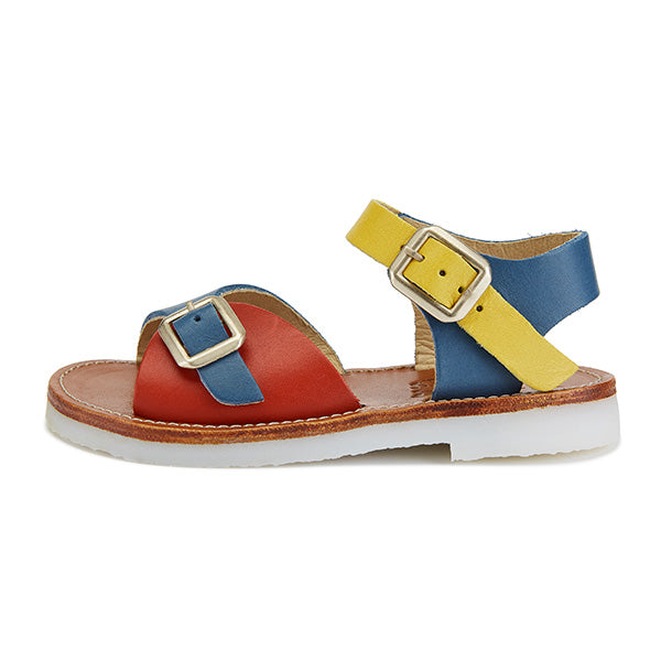 Sonny Kids Sandal Multi-Block Retro Leather