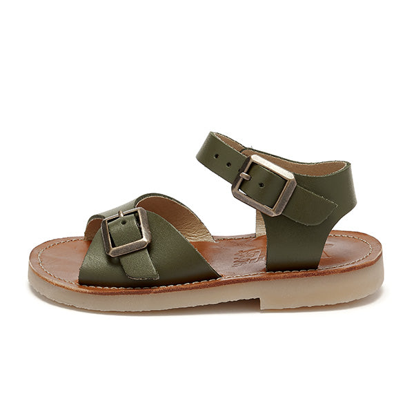 Sonny Kids Sandal Olive Leather