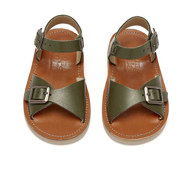 Sonny Kids Sandal Olive Leather