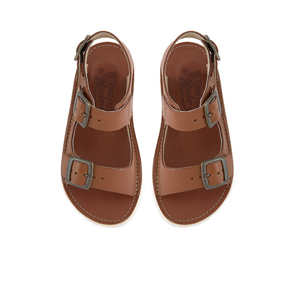 Spike Kids Sandal Chestnut Brown Leather